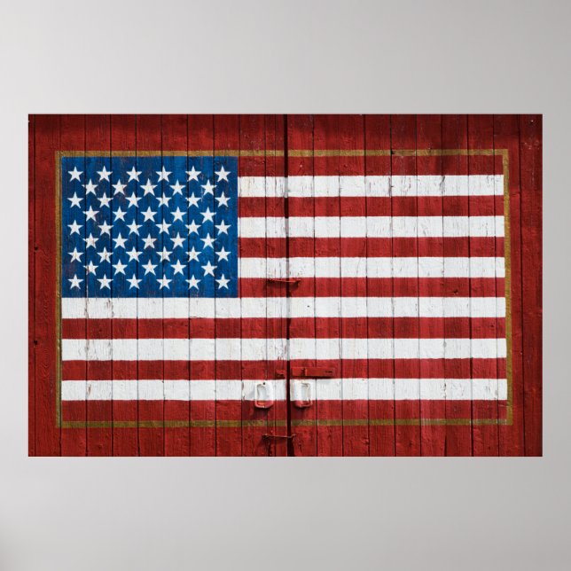 Betriebe | American Flag Stall Mural Poster (Vorne)