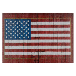 Betriebe American Flag Stall Mural Schneidebrett