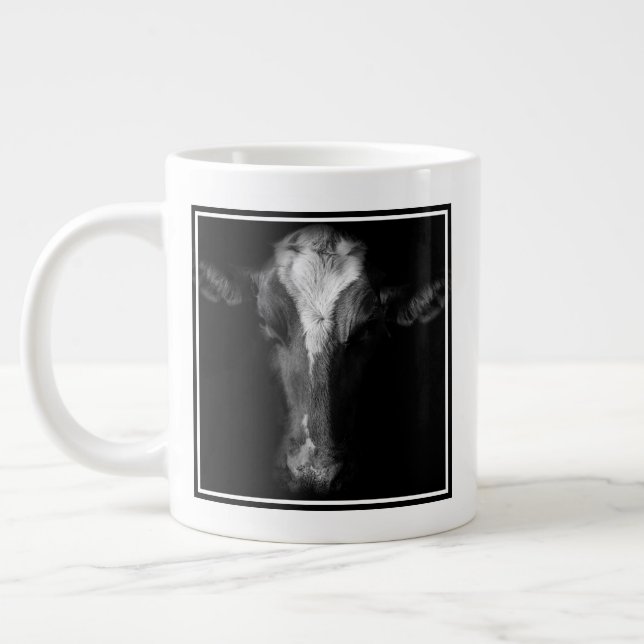 Betriebe | B&W Kuhkuh Kopf Shot Jumbo-Tasse (Links)