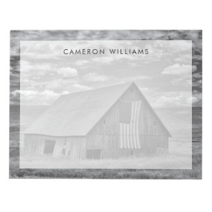Betriebe   BW American Flag Stall Scene Notizblock