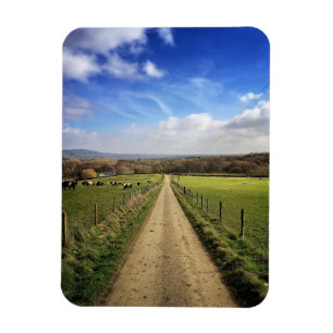 Betriebe   English Countryside Dirt Road Magnet