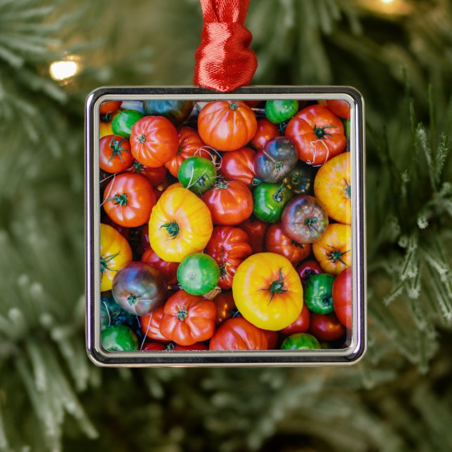 Betriebe | Farbige Tomatenernte Ornament Aus Metall (Baum)