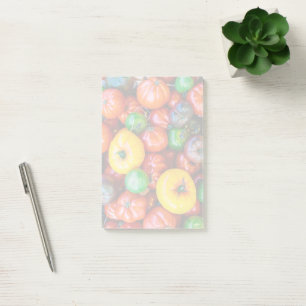 Betriebe   Farbige Tomatenernte Post-it Klebezettel
