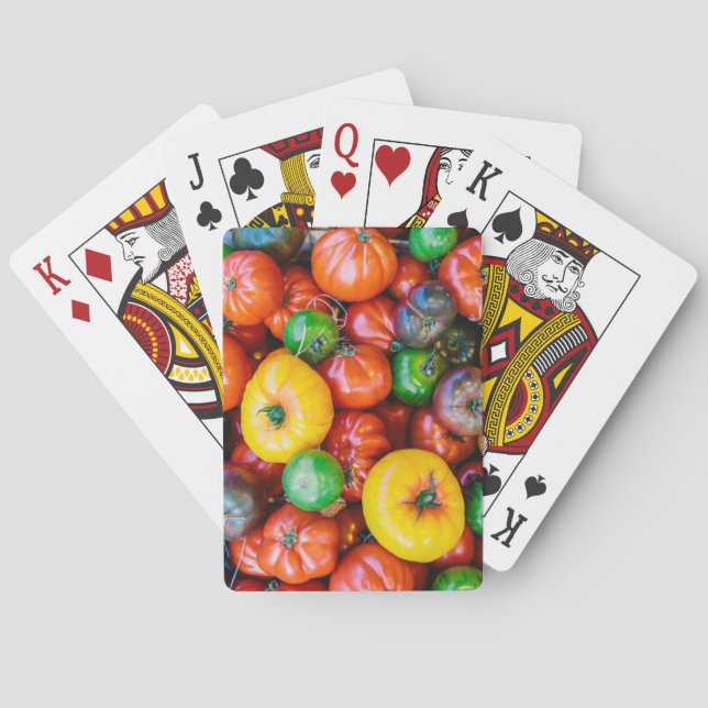Betriebe | Farbige Tomatenernte Spielkarten (Rückseite)