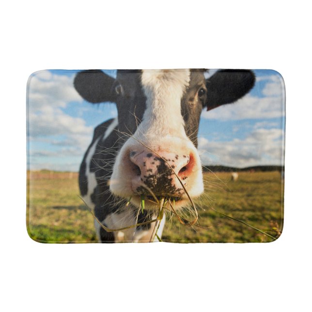 Betriebe | Holstein Kuh Kauen Badematte (Vorderseite)