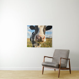 Betriebe Holstein Kuh Kauen Wandteppich