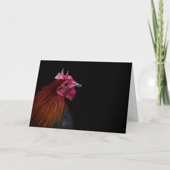 Betriebe | Rooster Head Shoot Karte (Vorderseite)