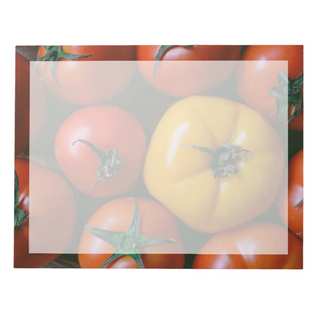 Betriebe | Rote und gelbe Tomaten/Paradeiser Notizblock (Vorderseite)