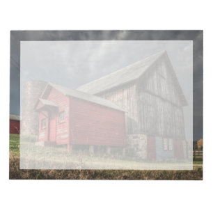 Betriebe Roter Holzstall in Michigan Notizblock