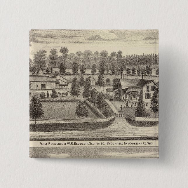 Betriebe und Wohnungen von WR Blodgett & GC Daubne Button (Vorderseite)