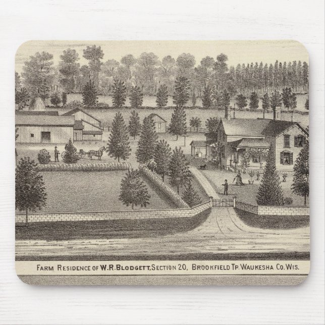Betriebe und Wohnungen von WR Blodgett & GC Daubne Mousepad (Vorne)