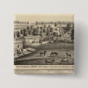 Betriebe von G Ives, Oakland und A Wheeler, Pewauk Button