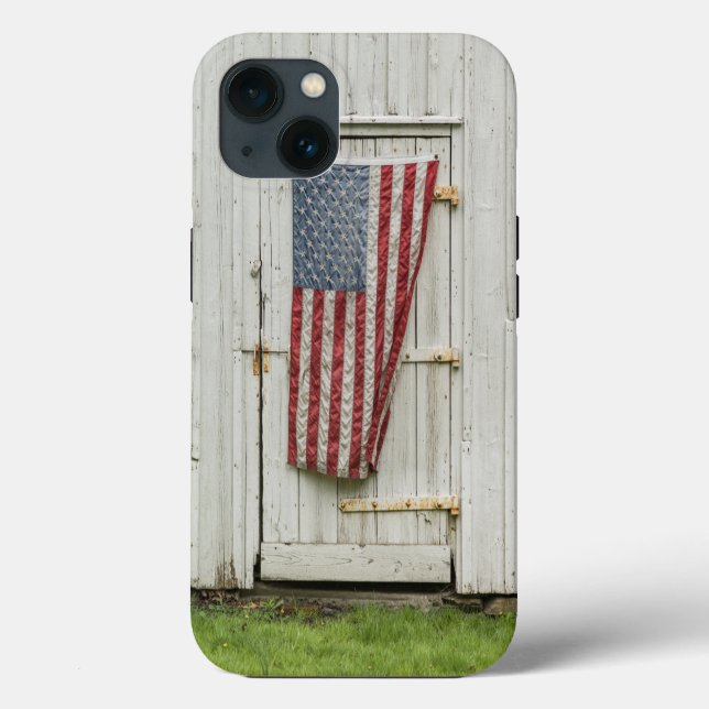 Betriebe | Weiße Barenttür mit amerikanischer Flag Case-Mate iPhone Hülle (Rückseite)