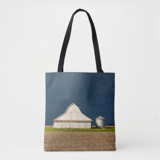 Betriebe | Weißer Stall & Silo Tasche (Vorderseite)