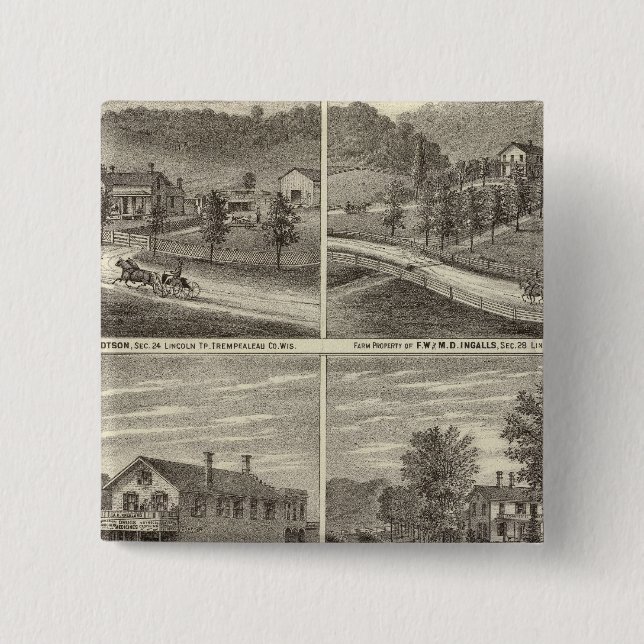 Betriebe, Wohnungen, Lager Button (Vorderseite)