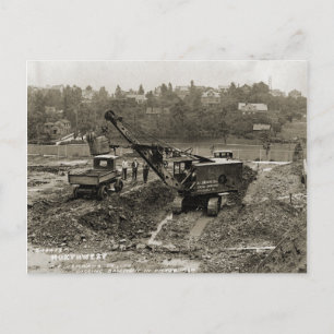 BETRIEBENDER Kranmotor mit Shovel im Nordwesten 13 Postkarte