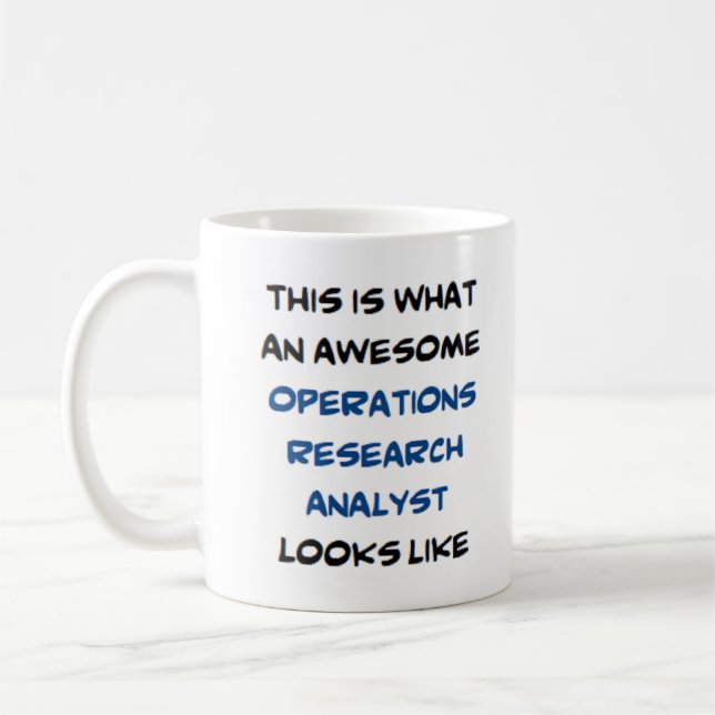 Betriebsforschungsanalytiker, phantastisch kaffeetasse (Links)