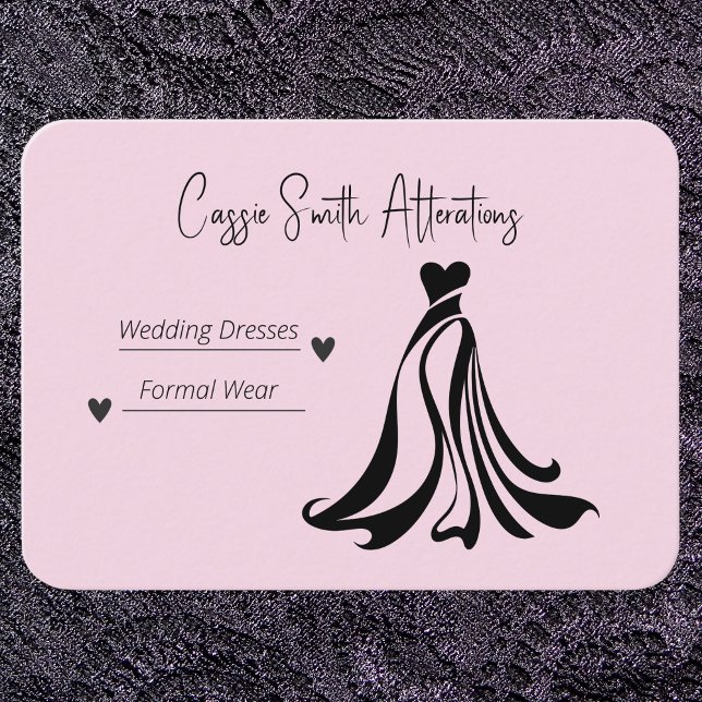 Betriebskarte für das Hochzeitkleid Visitenkarte (Von Creator hochgeladen)