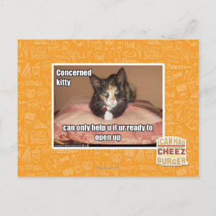 Betroffene Kitty Postkarte