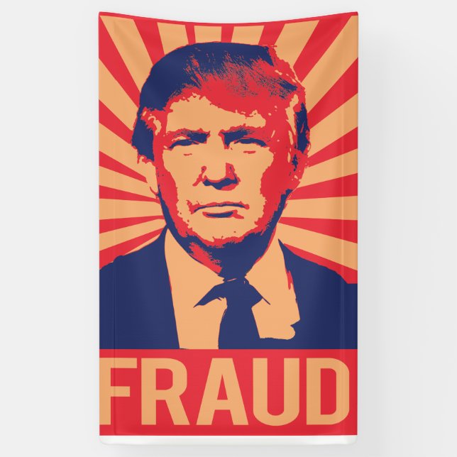 Betrug Donald Trump - Banner (Vertikal)