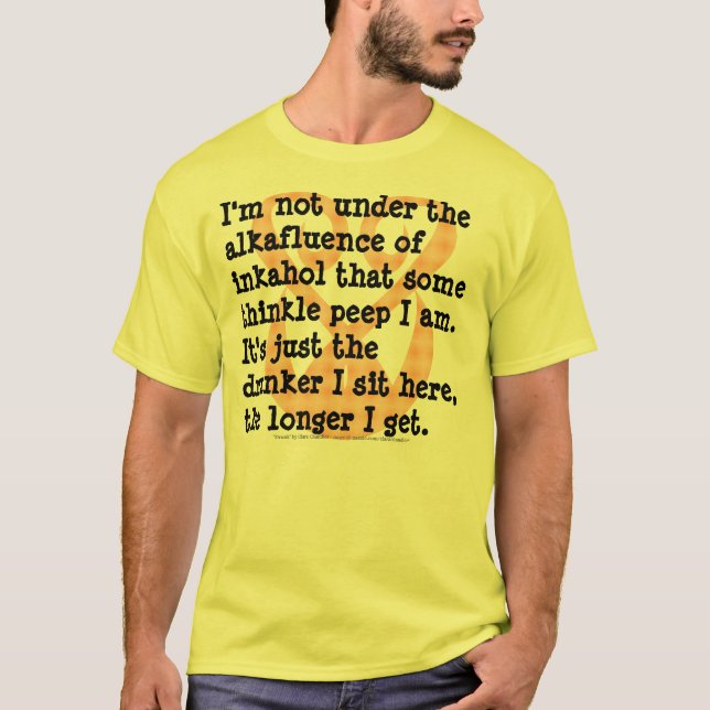 "Betrunken" durch Clara-Krämer T-Shirt (Vorderseite)