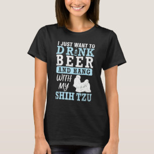 Betrunken ich will einfach nur Bier trinken und mi T-Shirt