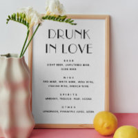 Betrunken in der Liebe. Minimalistische Hochzeitsg