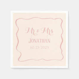 Betrunken in der Liebe personalisieren Monogram We Serviette