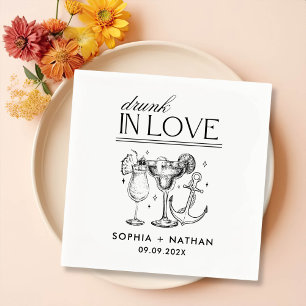 Betrunken in der Liebe Personalisierter Strand Hoc Serviette