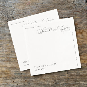 Betrunken in der Liebe Wedding Napkins - Elegantes Serviette