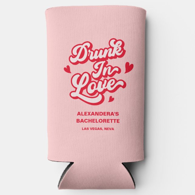 Betrunken in Liebe Bachelorette Selters Dosenkühler (Vorderseite)