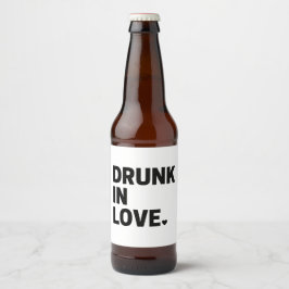Betrunken in Liebe-Bier-Etikett Bierflaschenetikett