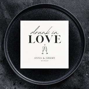 Betrunken in Liebe Hochzeitsfest Brautparty Serviette