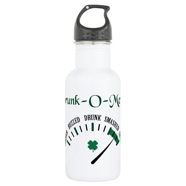 Betrunken-O-Meter Trinkflasche (Vorderseite)