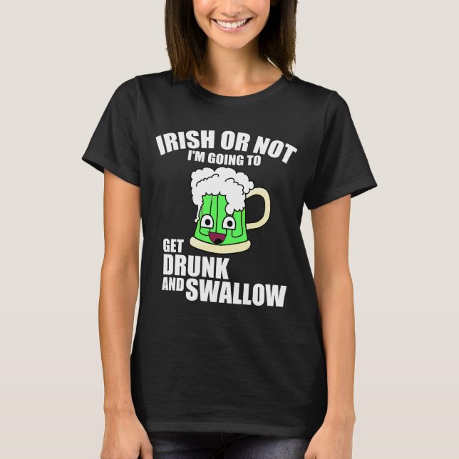 BETRUNKEN UND SCHWIMMEN T-Shirt (Vorderseite)