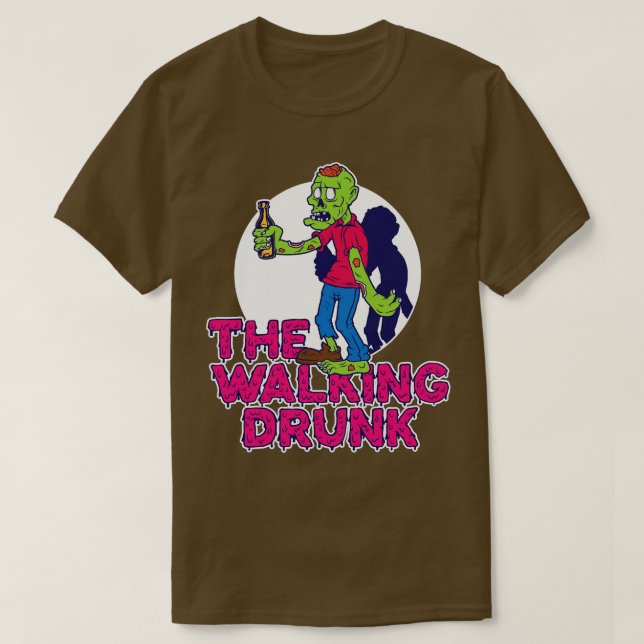 Betrunken Zombie T-Shirt (Design vorne)