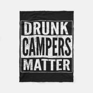 Betrunkene Campers Funny Drink Camping Lover Fleecedecke