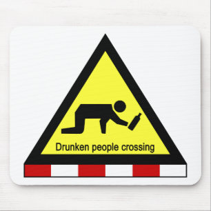 Betrunkene, die ⚠ thailändisches ⚠ überqueren mousepad