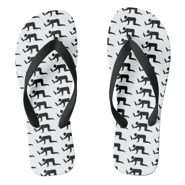Betrunkene Flip Flops (Fußbett)
