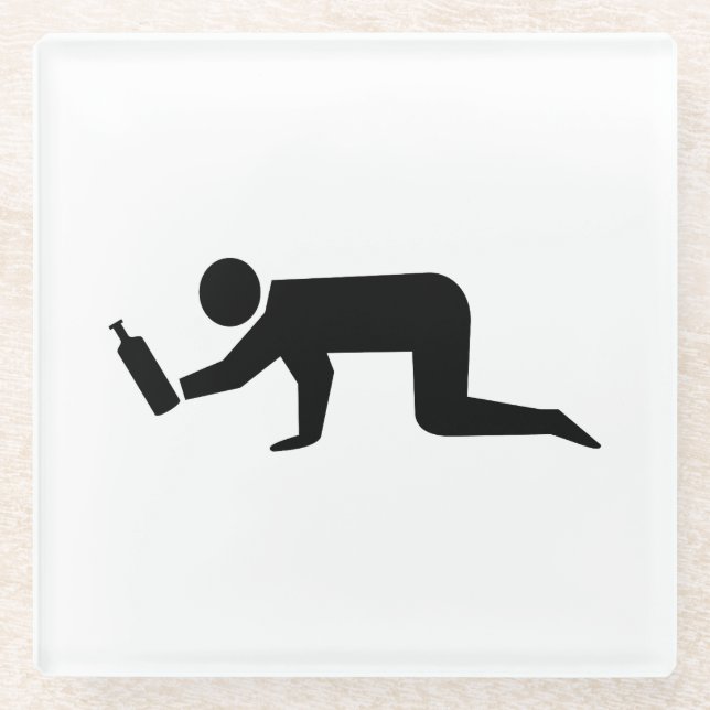 Betrunkene Glasuntersetzer (Vorderseite)