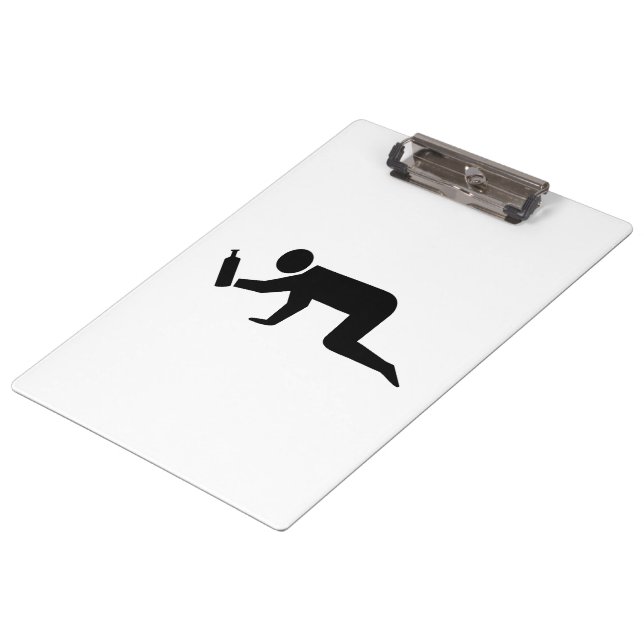 Betrunkene Klemmbrett (Schrägansicht)