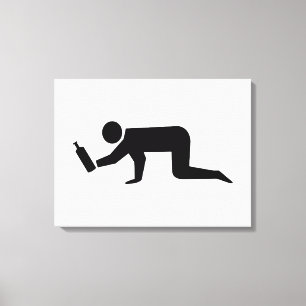 Betrunkene Leinwanddruck