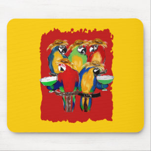 Betrunkene Papageien Mousepad