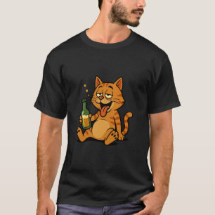 Betrunkene Partykatze T-Shirt