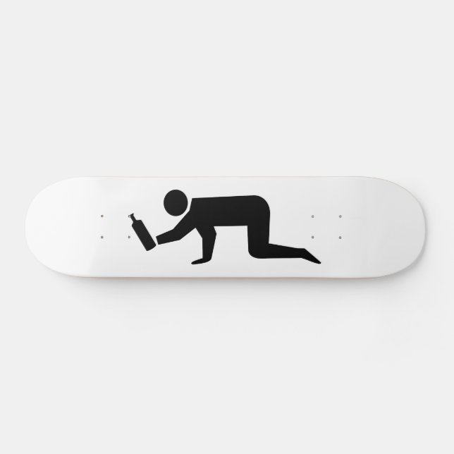 Betrunkene Skateboard (Horizontal)