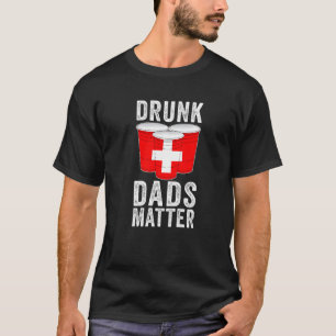 Betrunkene Vater Matter Schweiz Schweizer Flaggen T-Shirt