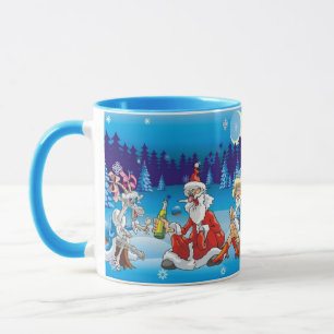 betrunkene Weihnachtsfeiertage Tasse