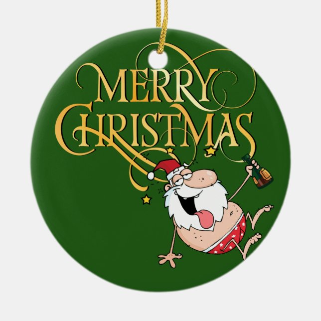 Betrunkener Weihnachtsschmuck (Vorne)