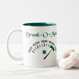 Betrunkener Zähler Zweifarbige Tasse