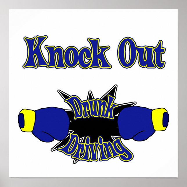 Betrunkenes Fahren Poster (Vorne)